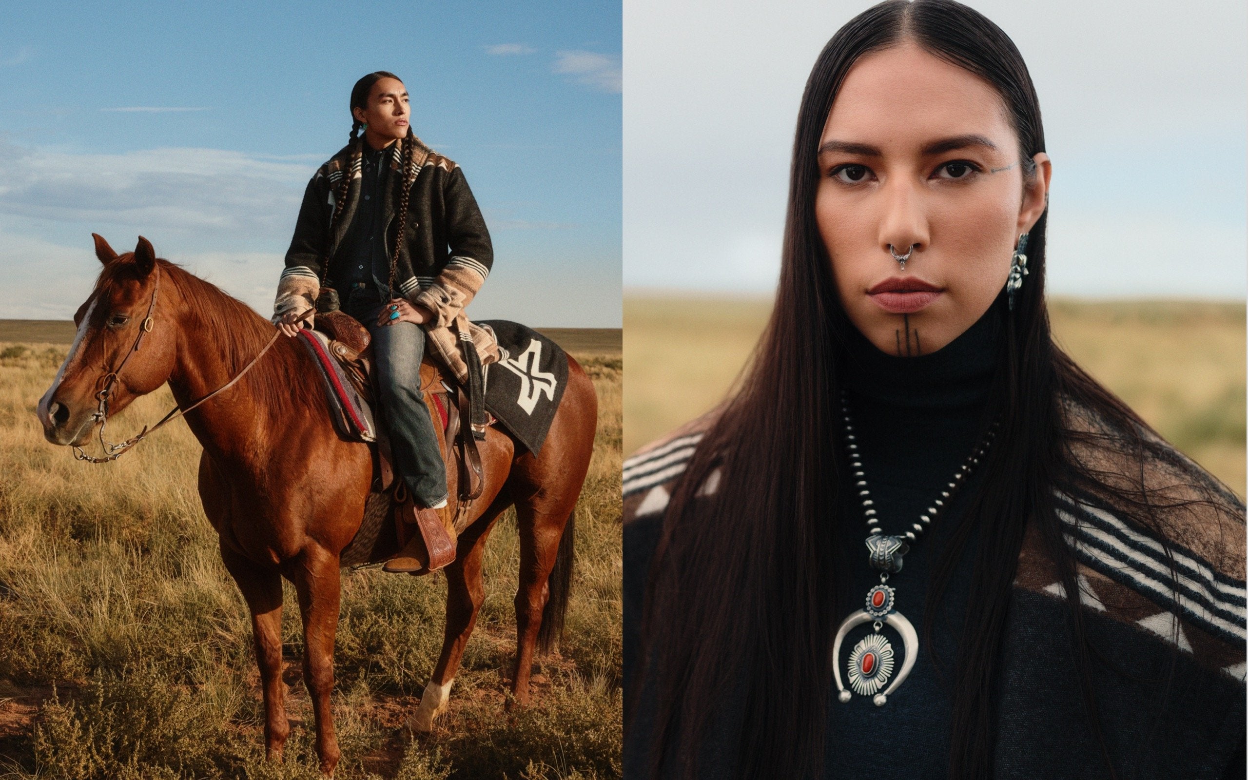  <strong>LOVE OF THE LAND</strong><br/> <span>Polo Ralph Lauren x Naiomi Glasses es la primera colaboraci&oacute;n del programa Artist in Residence de Ralph Lauren, a trav&eacute;s del cual se rinde homenaje al legado del pueblo navajo y sus tradiciones centenarias</span> <br/>  