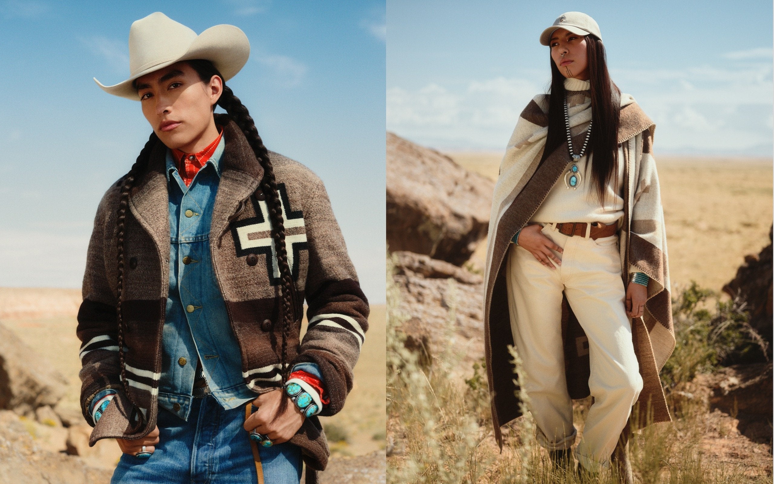  <strong>LOVE OF THE LAND</strong><br/> <span>Polo Ralph Lauren x Naiomi Glasses es la primera colaboraci&oacute;n del programa Artist in Residence de Ralph Lauren, a trav&eacute;s del cual se rinde homenaje al legado del pueblo navajo y sus tradiciones centenarias</span>  <br/> 