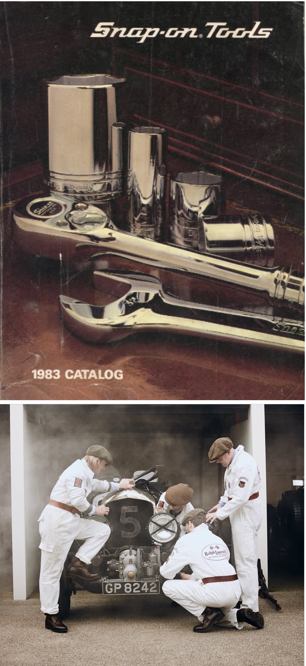<strong>HECHO A MEDIDA</strong><br/><span>La portada de un cat&aacute;logo de Snap-on, una empresa con sede en Kenosha, Wisconsin, que sigue siendo la principal referencia en el sector y cuenta con un amplio reconocimiento por su legado y tradici&oacute;n en la fabricaci&oacute;n de herramientas resistentes a la vez que elegantes</span>