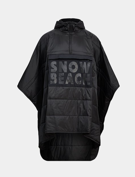 snow beach poncho
