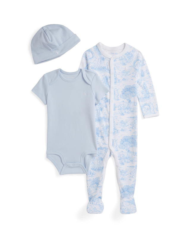Toile Cotton 3-Piece Gift Set