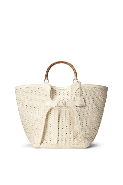 Bolso tote Ralph grande de piel trenzada