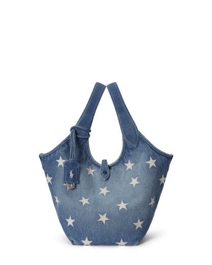Bolso tote Polo Play de denim bordado