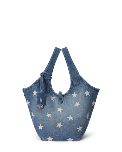 Bolso tote Polo Play de denim bordado
