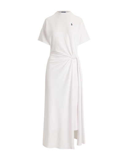 Vestido camiseta con detalle anudado