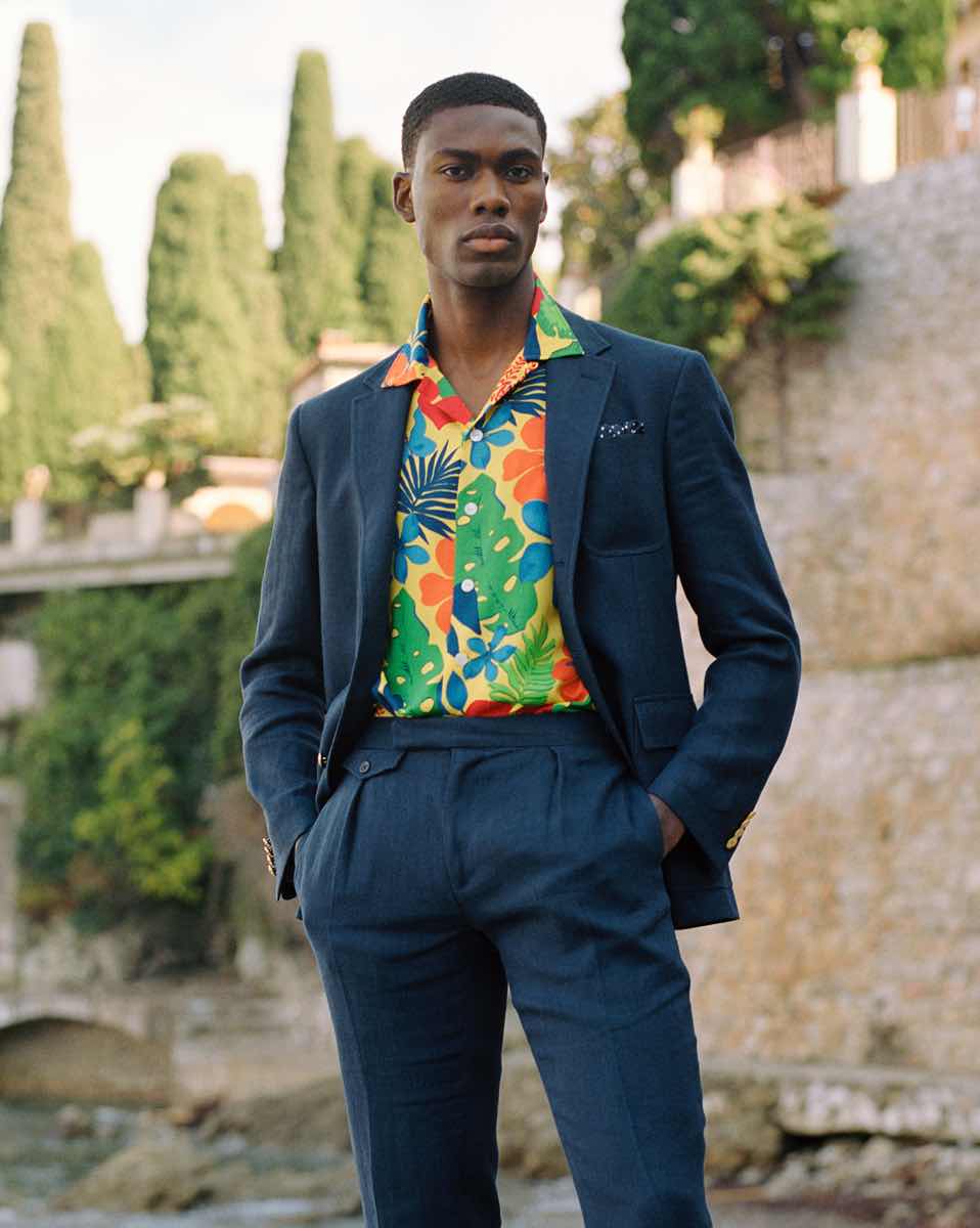 Traje Polo de suave tejido tipo chino elástico