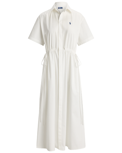 Maxivestido de algodón con cordón