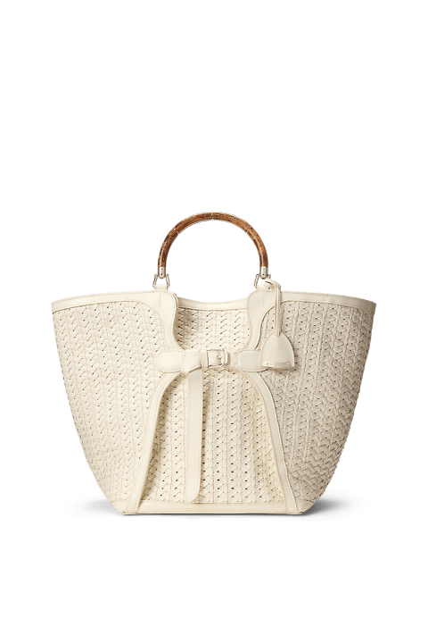 Bolso tote Ralph grande de piel trenzada