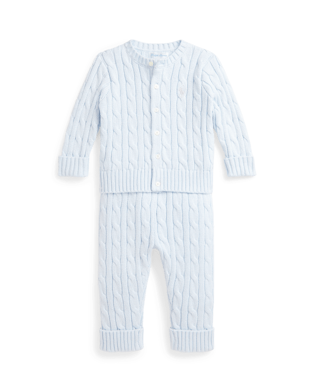 Cárdigan y pantalón de algodón
