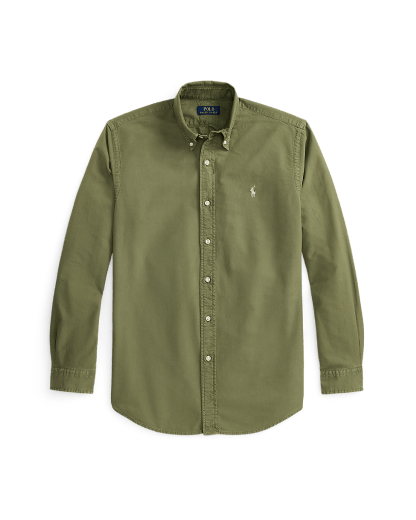 Camisa oxford teñida en prenda