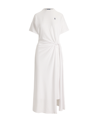 Vestido camiseta con detalle anudado