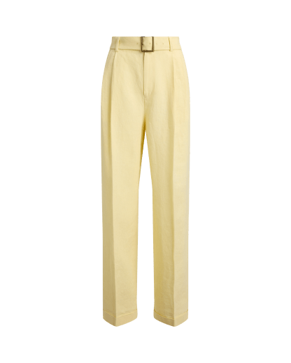 Pantalón Bacall de lino con cinturón