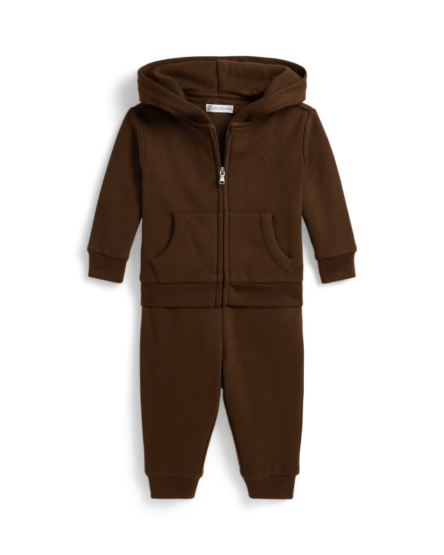 Sudadera con capucha y pantalón de felpa