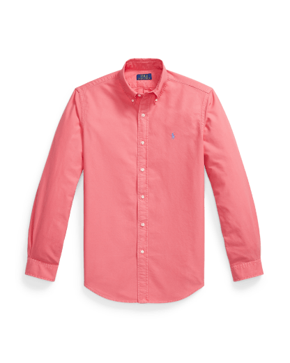Camisa oxford teñida en prenda