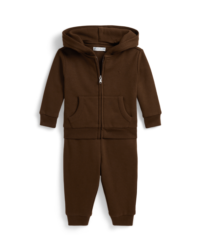 Sudadera con capucha y pantalón de felpa